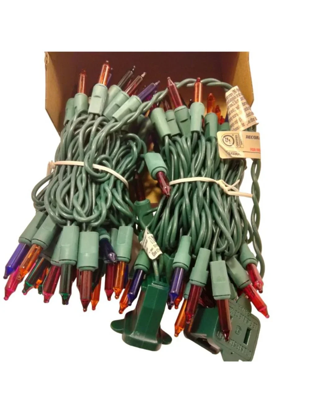 Holiday Time Multicolor 100 Lights Green Wire Wedding Patio Deck Party Christmas